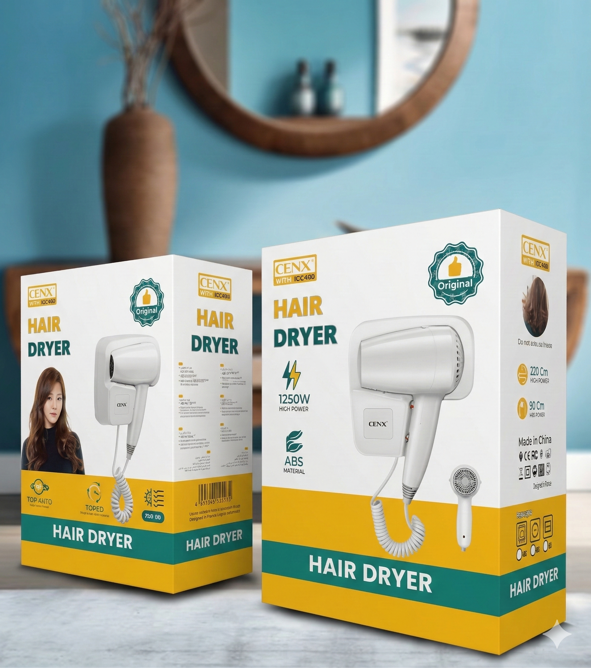 Denx - 3-Speed Hair Dryer